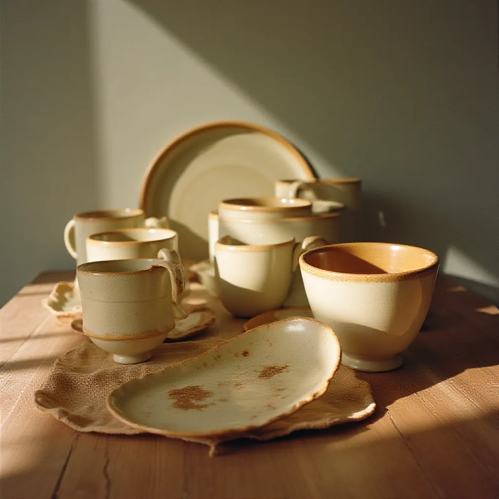 Handcrafted ceramic tableware collection